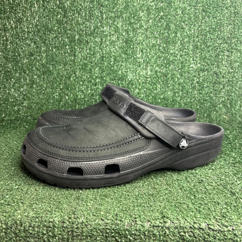 Crocs Yukon Vista II Clog Adjustable Strap Comfort Outdoor Mule Black Mens 12